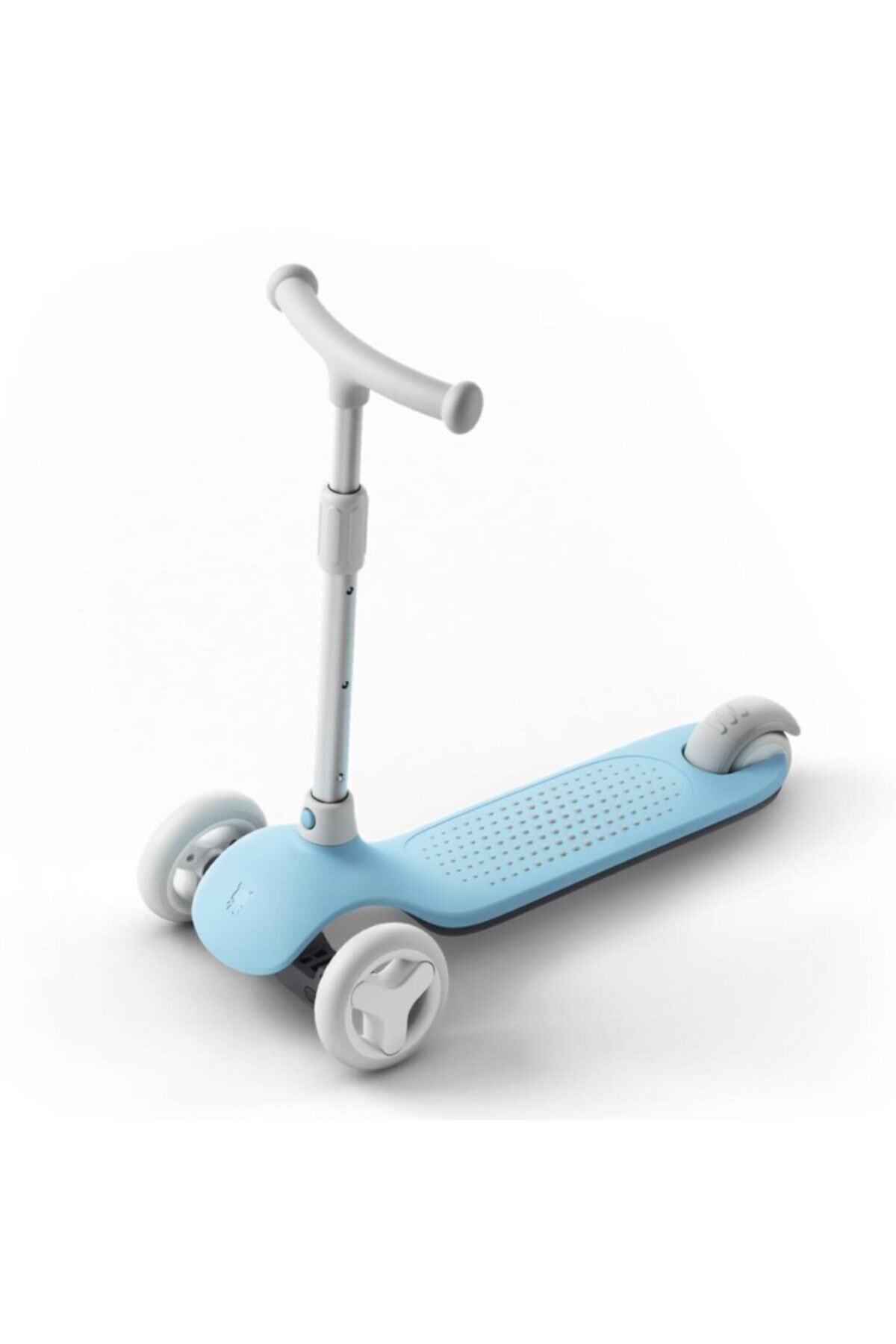 Işıklı Ayarlanabilir 3 Tekerlekli Scooter Mavi